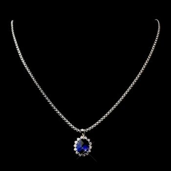 Royal Princess Kate Middleton Inspired Sapphire Necklace