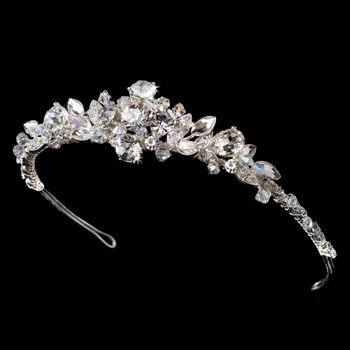 Silver AB Plated Bridal Headband